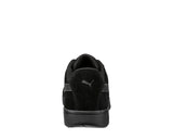 Puma Women's 640345 Iconic Black/Black Suede Low Composite Safety Toe Metal Free Work Shoes ThatShoeStore