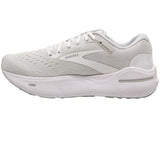 Brooks Men's 110406 124 Ghost Max White Oyster Metallic Silver Cushion Running Shoes ThatShoeStore