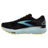 Brooks Men's 110418 029 Ghost 16 Black Forged Iron Blue Cushion Support Running Shoes ThatShoeStore