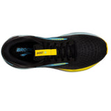 Brooks Men's 110418 029 Ghost 16 Black Forged Iron Blue Cushion Support Running Shoes ThatShoeStore