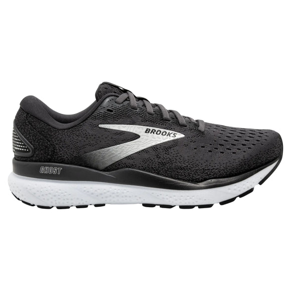 Brooks Men's 110418 090 Ghost 16 Black Grey White Cushion Support Running Shoes