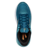 Brooks Men's 110431 431 Ghost Max 2  Moroccan Blue Aqua Orange Pop Cushion Neutral Running Shoes ThatShoeStore