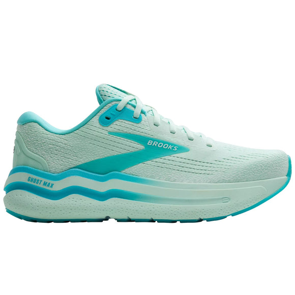 Light blue running shoe with Brooks logo on a white background
