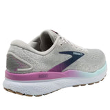 Brooks Women's 120407 175 Ghost 16 White Grey Estate Blue Cushion Support Running Shoes (WIDE) ThatShoeStore