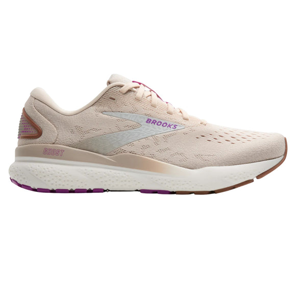 Brooks Women's 120407 251 Ghost 16 Almond Peach Coconut Purple Cushion Support Running Shoes
