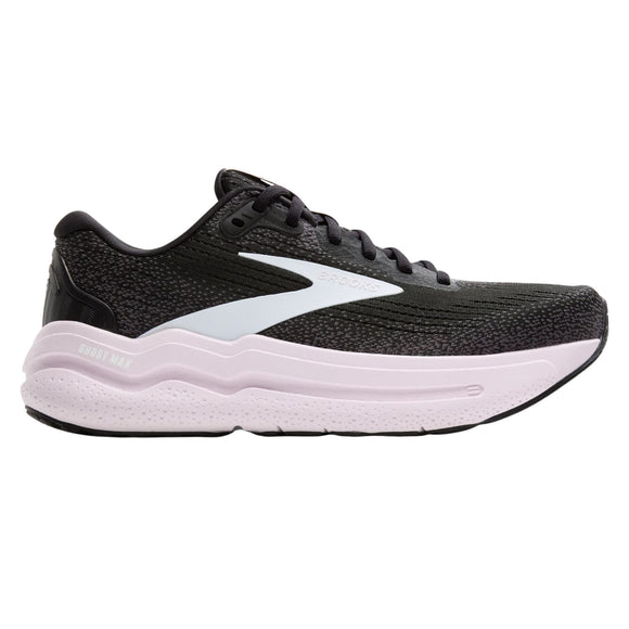 Brooks Women's 120420 077 Ghost Max 2 Black White Orchid Ice Cushion Neutral Running Shoes