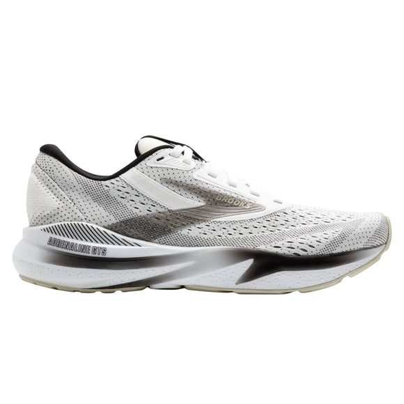 Brooks Women's 120426 126 Adrenaline GTS 24 White Black Pelican Cushion Support Running Shoes