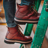 Chinook Footwear Men's 6886-201 6IN Workhorse II Brown Soft Toe Work Boots ThatShoeStore