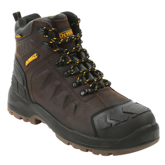 DEWALT Men's DXWP10051 Hadley Brown Waterproof Steel Safety Toe Work Boots (EXTRA WIDE)