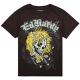 Ed Hardy Men's Crazy Skull Short Sleeve Boxy T-Shirt ThatShoeStore