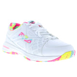 Fila Women's 5PM00605 199 Double Bounce 3 White Multi Pickleball Shoes ThatShoeStore