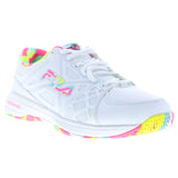 Fila Women's 5PM00605 199 Double Bounce 3 White Multi Pickleball Shoes ThatShoeStore