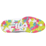 Fila Women's 5PM00605 199 Double Bounce 3 White Multi Pickleball Shoes ThatShoeStore