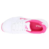 Fila Women's 5PM00606 154 Double Bounce 3 White Pink Pickleball Shoes ThatShoeStore