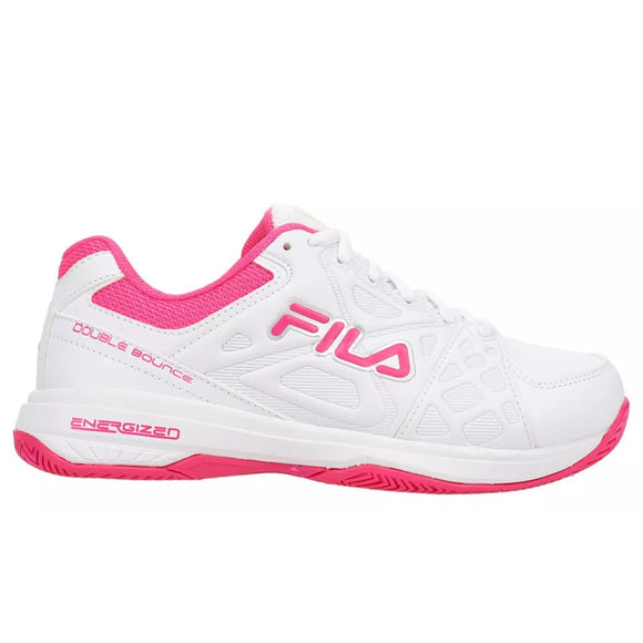 Fila Women's 5PM00606 154 Double Bounce 3 White Pink Pickleball Shoes
