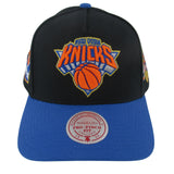 Mitchell and Ness New York Knicks 3X Champions Banner Pro Pinch Snap Back Hat ThatShoeStore