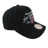 Mitchell and Ness New York Knicks Champions Script Pro Pinch Snapback Hat ThatShoeStore