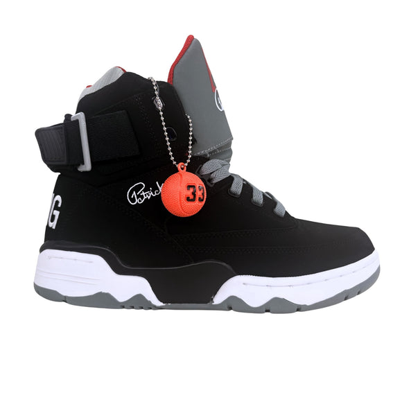 Patrick Ewing Athletics Men's 1EW90165-005 33 HI Black Grey Red Basketball Shoes