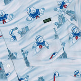 RSVLTS Men's Ghostbusters Marshmallow Meltdown KUNUFLEX Short Sleeve Shirt ThatShoeStore