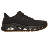 Skechers Men's 183420 UNO Glide-Step Glide On Air Slip-ins Black Air-Cooled Memory Foam Skech-Air Casual Shoes ThatShoeStore