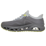 Skechers Men's 183421 UNO Glide-Step Air Gliders Slip-ins Gray Lime Air-Cooled Memory Foam Skech-Air Casual Shoes ThatShoeStore