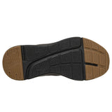 Skechers Men's 183432 Rovino Lite Dress in Knit Slip-ins Black Air-Cooled Memory Foam Contour Foam Casual Shoes ThatShoeStore