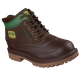 Skechers Men's 256086 John Deere Sergeants Junto Chocolate Waterproof Slip-ins Work Boots ThatShoeStore