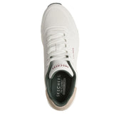 Skechers Men's 183004 UNO Suited On Air White Green Memory Foam Casual Shoes ThatShoeStore