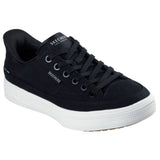 Skechers Men's 183222 Arch Fit Arcade See Ya There Slip-ins Black Vegan No Tie Fit Casual Shoes ThatShoeStore