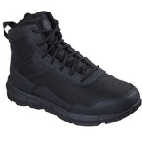 Skechers Men's 200421 Terradraft Tactical Electrical Hazard Slip Resistant Work Boots Shoes (Black and Camel Colors) ThatShoeStore