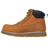 Skechers Men's 256111 John Deere Flex-Wedge Ranger Hollow Rapids Waterproof Safety Toe Metal Free Wheat Slip Resistant Work Boots ThatShoeStore