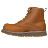 Skechers Men's 256112 John Deere Flex-Wedge Ranger Grizzly Creek Waterproof Safety Toe Metal Free Wheat Slip Resistant Work Boots ThatShoeStore