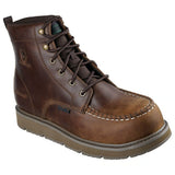Skechers Men's 256117 John Deere Flex Wedge Ranger Wild Yew Brown Waterproof Safety Toe Metal-Free Work Boots (Extra Wide) ThatShoeStore