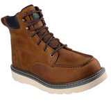 Skechers Men's 256131 John Deere Kadmiel Brown Waterproof Air-Cooled Memory Foam Work Boots ThatShoeStore