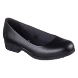 Skechers Women's 108322 Naulia Memory Foam Low Heel Slip-On Black Slip Resistant Dress Work Shoes ThatShoeStore