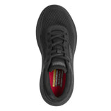 Skechers Women's 108367 Max Cushioning Endeavour Air-Cooled Goga Mat Lace-Up Black Slip Resistant Work Shoes ThatShoeStore