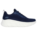 Skechers Women's 117385 BOBS Sport B Flex Hi Flying Hi Navy Memory Foam Casual Shoes ThatShoeStore
