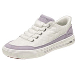 Skechers Women's 177209 Arch Fit Arcade Cozy Fit Cuddle Steps White Lavender Hands Free Slip-ins Arch Support Casual Shoes ThatShoeStore