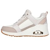 Skechers Women's 177526 UNO Wedge Everything Nice Off White Air-Cooled Memory Foam Skech-Air Casual Shoes ThatShoeStore