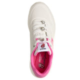Skechers Women’s 190004 Rolling Stones UNO Diamond Stones White Pink Memory Foam Casual Shoes ThatShoeStore