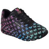 Skechers Women’s 190006 Jason Naylor UNO Live Life Colorfully Black Multi Memory Foam Casual Shoes ThatShoeStore