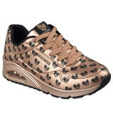 Skechers Women’s 190006 Jason Naylor UNO Live Life Colorfully RoseGold Memory Foam Casual Shoes ThatShoeStore