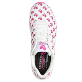 Skechers Women’s 190006 Jason Naylor UNO Live Life Colorfully White Pink Memory Foam Casual Shoes ThatShoeStore