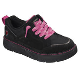 Skechers Women's 190203 Keepsakes Cozy Street Hiker Luv Black Pink Water-Repellent Memory Foam Casual Shoes ThatShoeStore