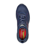 Skechers Men's 200152 Arch Fit SR Vigorit Navy Red Safety Toe Work Shoes ThatShoeStore