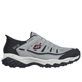 Skechers Men's 237563 After Burn M. Fit Ridgeburn Gray Black Slip-ins Work Shoes ThatShoeStore