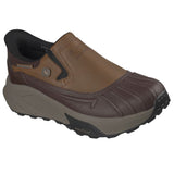Skechers Men's 256200 John Deere Knox Brando Brown Waterproof Relaxed Fit Hands Free Slip-ins Air-Cooled Memory Foam Goodyear Work Shoes ThatShoeStore