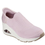 Skechers Women's 177523 Uno Wedge-Kickin' Knit Blush Pink Slip-ins  Casual Shoes ThatShoeStore
