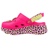 Skechers Women's 186014 Snoop Dogg Foamies Purrfect Pink Leopard Leopard Max Cushioning Clogs ThatShoeStore
