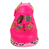 Skechers Women's 186014 Snoop Dogg Foamies Purrfect Pink Leopard Leopard Max Cushioning Clogs ThatShoeStore